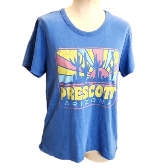𝅺Womens Prescott Arizona blue graphic tee by Blue 84 Size Large - Picture 5 of 13